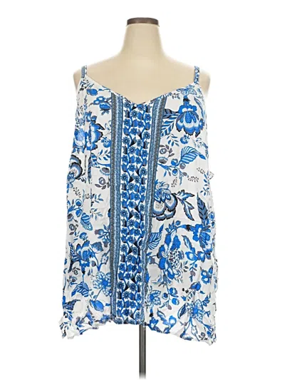 Pre-owned Bloomchic Sleeveless Blouse In Blue