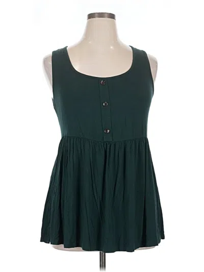 Pre-owned Bloomchic Sleeveless Blouse In Teal
