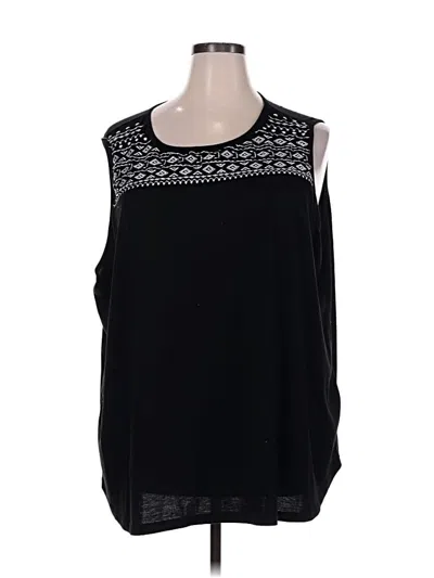 Pre-owned Bloomchic Sleeveless T-shirt In Black