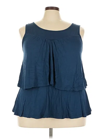 Pre-owned Bloomchic Sleeveless T-shirt In Blue