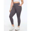 Bloomchic Stretch Solid Pocket Leggings In Heather