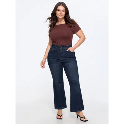 Bloomchic Stretchy Mid-rise Flared Jeans