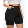 Bloomchic Stretchy Pull-on Plain Leggings In Black