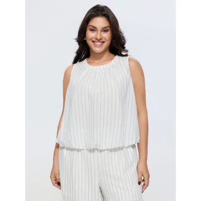 Bloomchic Supersoft Striped Sleeveless Blouse