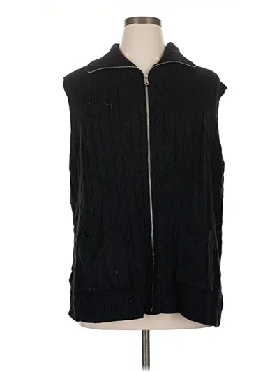Pre-owned Bloomchic Sweater Vest In Black