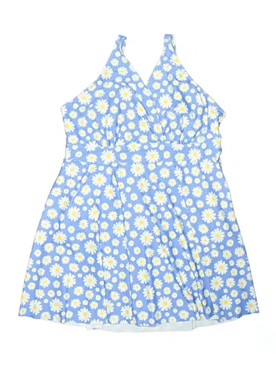 Pre-owned Bloomchic Swimsuit Cover Up In Blue