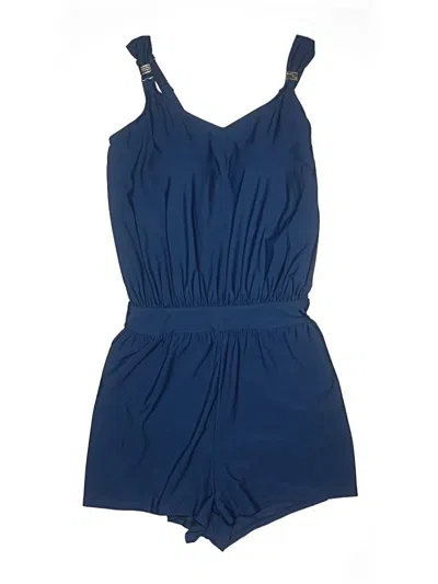 Pre-owned Bloomchic Swimsuit Cover Up In Blue