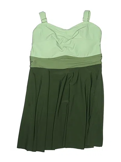 Pre-owned Bloomchic Swimsuit Cover Up In Green