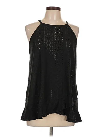 Pre-owned Bloomchic Tank Top Black Halter Neckline Tops