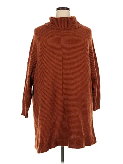 Pre-owned Bloomchic Turtleneck Sweater In Brown