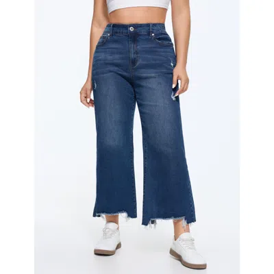 Bloomchic Women's Plus Size Stretchy Bootcut Medium Wash Jeans Denimindigo Non Straight Fit 28/5x