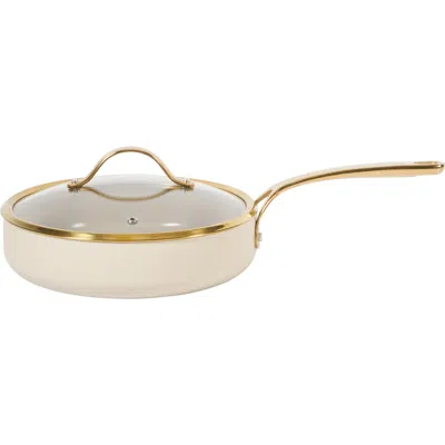Bloomhouse 10 Inch Heavy Duty Aluminum Premium Pfa Free Ceramic Nonstick Saute/deep Frying Pan Skill In Neutral
