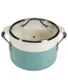 Bloomhouse 6 Qt Enamel Dutch Oven In Green