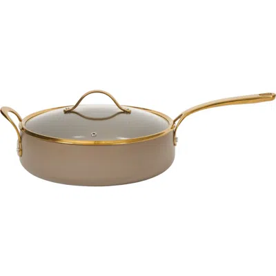 Bloomhouse Aluminum Ceramic Nonstick Saute Pan With Lid