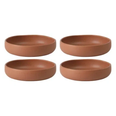 Bloomhouse Corsica Clay 4 Piece Meal, Dinner, Pasta Bowl Set In Brown