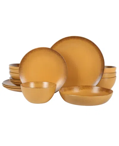 Bloomhouse Reactive Glaze 16-pc Dinnerware Set, Service For 4 In Medium Yellow
