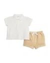 Bloomie's Baby Boys' Polo Top & Shorts Set, Baby - Exclusive In Tan