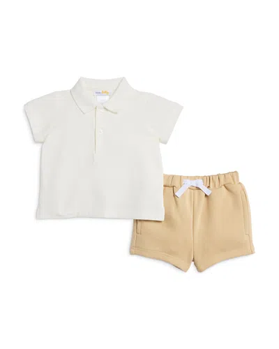 Bloomie's Baby Boys' Polo Top & Shorts Set, Baby - Exclusive In Tan