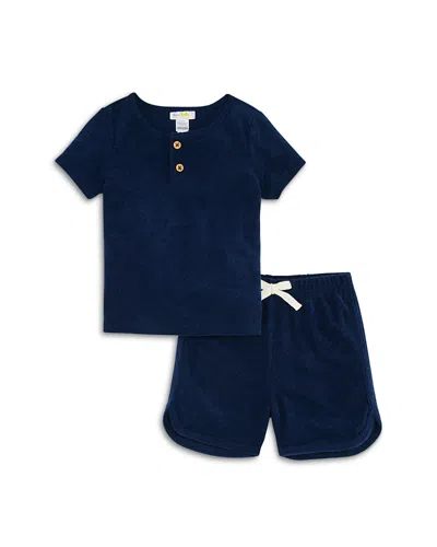 Bloomie's Baby Boys' Tee & Shorts Set, Baby - Exclusive In Blue