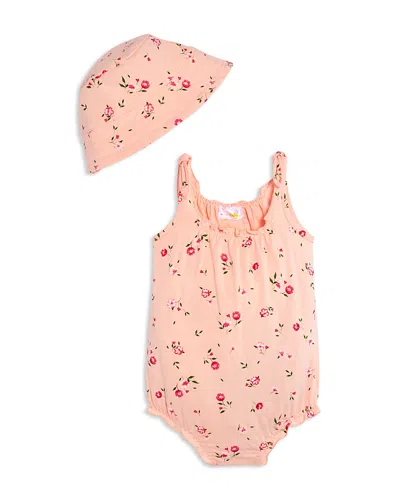 Bloomie's Baby Girls' Floral Romper & Hat Set, Baby - Exclusive In Multi