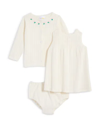Bloomie's Baby Girls' Pointelle Cardigan & Dress Set, Baby - Exclusive In White