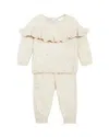 Bloomie's Baby Girls' Ruffle Trim Confetti Sweater Set - Baby In Multi