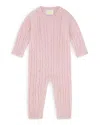 Bloomie's Baby Unisex Classic Cable Cashmere Coverall, Baby - Exclusive In Pink