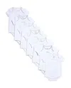Bloomie's Baby Bloomies Baby Unisex Days Of The Week Bodysuit Set, Pack Of 7 - Baby In White