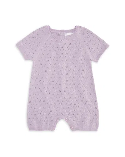 Bloomie's Baby Unisex Pointelle Sweater Romper, Baby - Exclusive In Purple