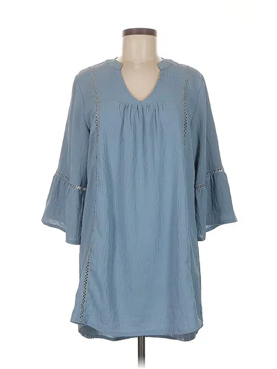 Pre-owned Blooming Jelly 3/4 Sleeve Blouse In Blue