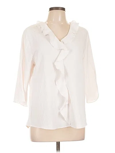 Pre-owned Blooming Jelly 3/4 Sleeve Blouse In Ivory