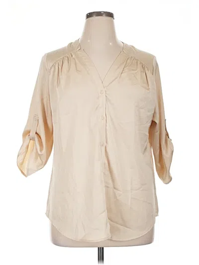 Pre-owned Blooming Jelly 3/4 Sleeve Blouse In Ivory
