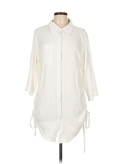 Pre-owned Blooming Jelly 3/4 Sleeve Blouse In White