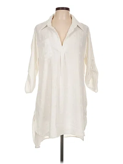Pre-owned Blooming Jelly 3/4 Sleeve Blouse In White