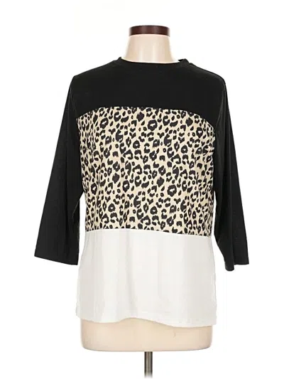 Pre-owned Blooming Jelly 3/4 Sleeve T-shirt In Black