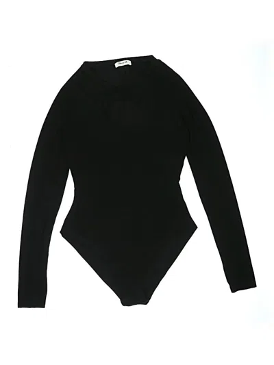 Pre-owned Blooming Jelly Bodysuit In Black