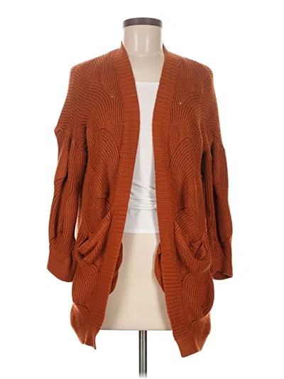 Pre-owned Blooming Jelly Cardigan Sweater In Orange