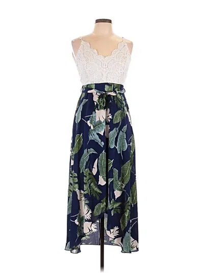 Pre-owned Blooming Jelly Cocktail Dress In Blue