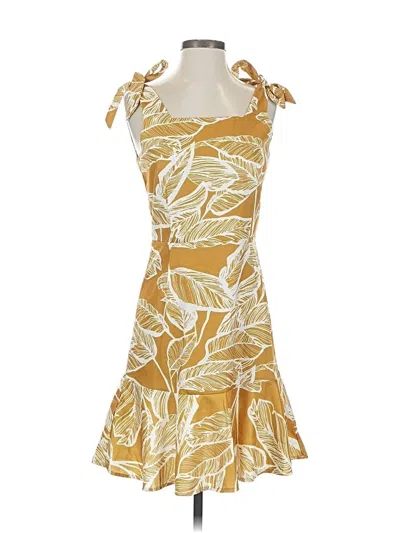 Pre-owned Blooming Jelly Cocktail Dress In Yellow
