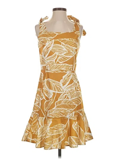 Pre-owned Blooming Jelly Cocktail Dress In Yellow