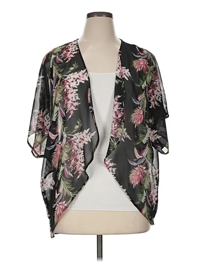 Pre-owned Blooming Jelly Kimono In Black