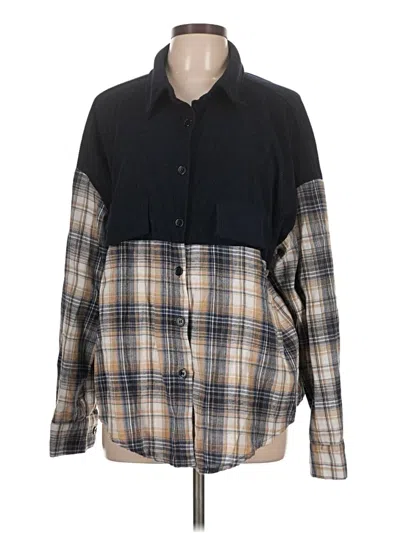 Pre-owned Blooming Jelly Long Sleeve Blouse In Black