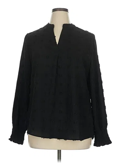 Pre-owned Blooming Jelly Long Sleeve Blouse In Black