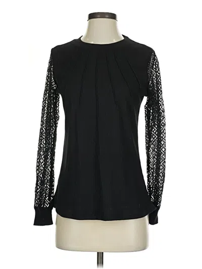 Pre-owned Blooming Jelly Long Sleeve Blouse In Black