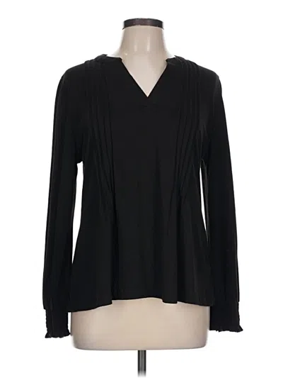 Pre-owned Blooming Jelly Long Sleeve Blouse In Black