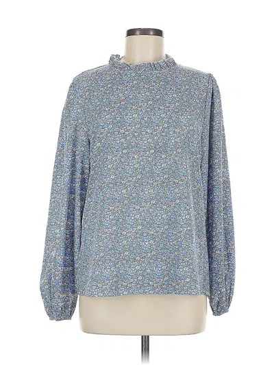 Pre-owned Blooming Jelly Long Sleeve Blouse In Blue