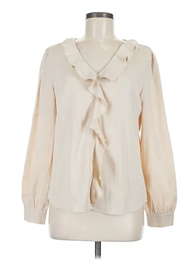 Pre-owned Blooming Jelly Long Sleeve Blouse In Ivory