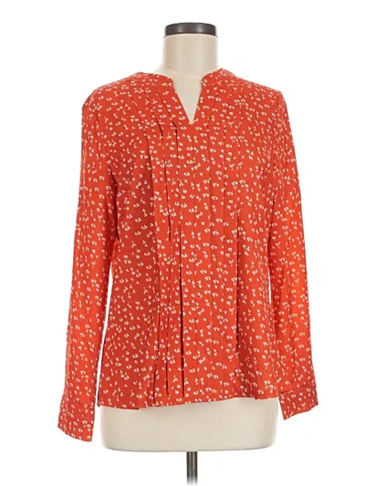 Pre-owned Blooming Jelly Long Sleeve Blouse In Orange
