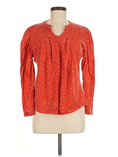 Pre-owned Blooming Jelly Long Sleeve Blouse In Red