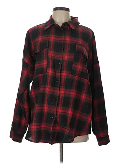 Pre-owned Blooming Jelly Long Sleeve Blouse In Red